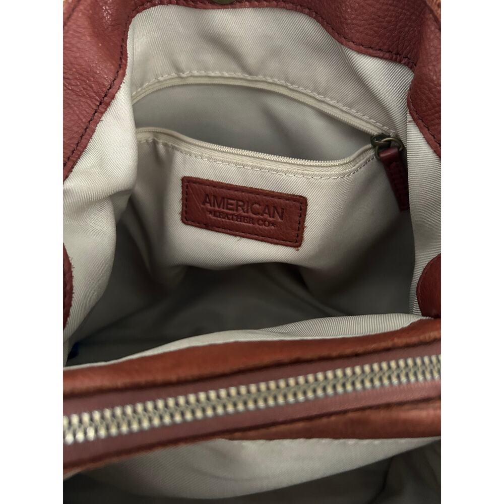 AMERICAN LEATHER CO LIBERTY SHOPPER LEATHER BAG - Picture 7 of 12